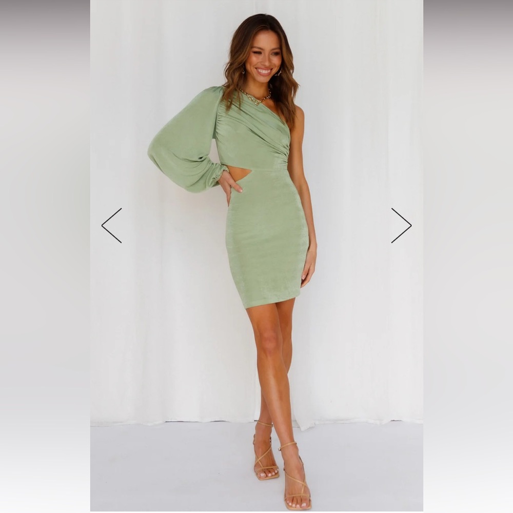 Hello Molly Ambitious Girl Green Dress - Size Small